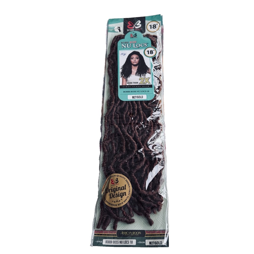 Bobbi Boss Nu Locs 18 Crochet Hair M27 Gold Synthetic African Roots Braids NIP